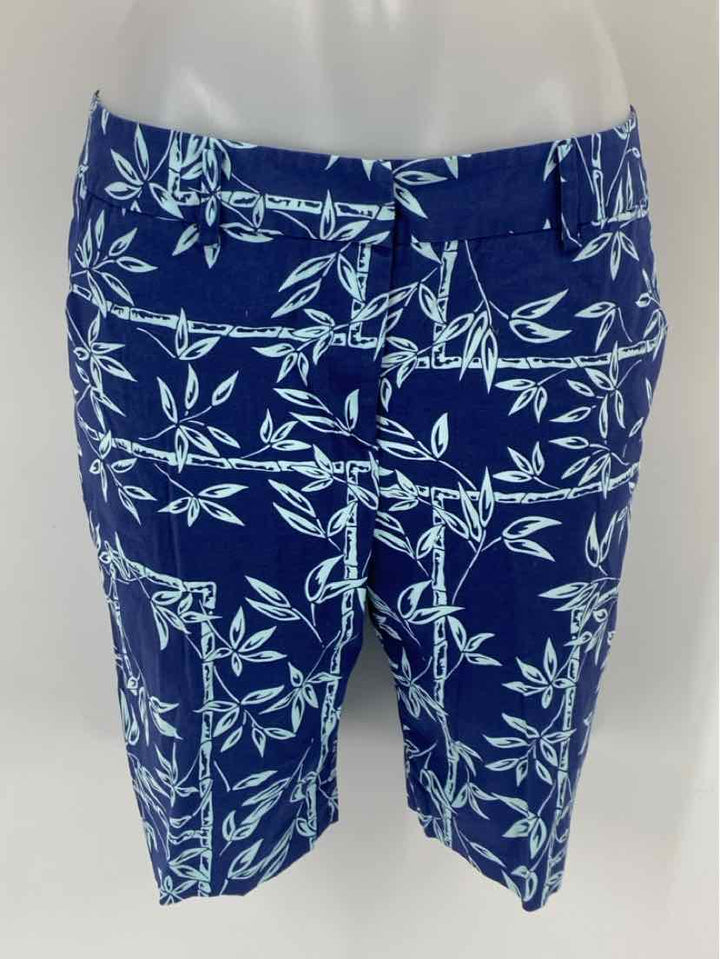 Size 8 J MCLAUGHLIN Navy Print Shorts