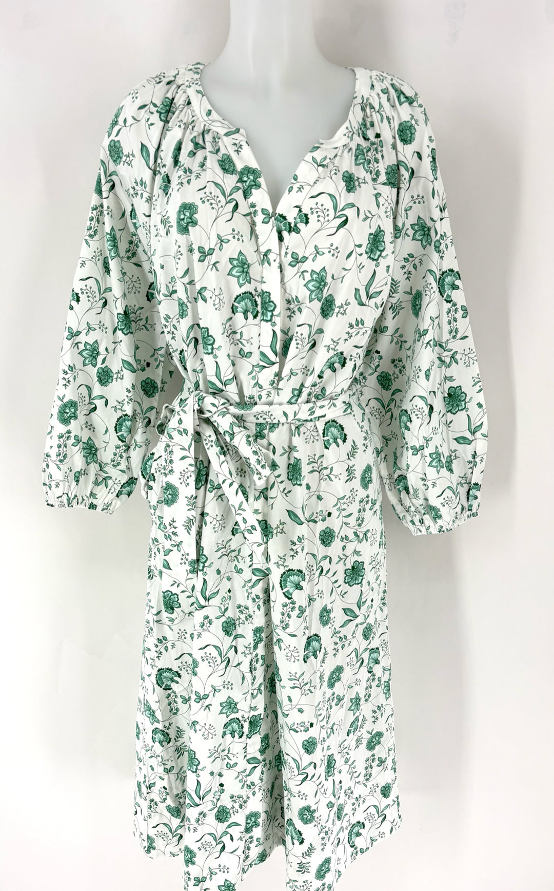 Size XL Green Print Dress