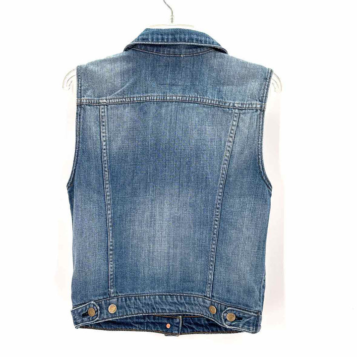 Size S J Crew Blue Denim Vest