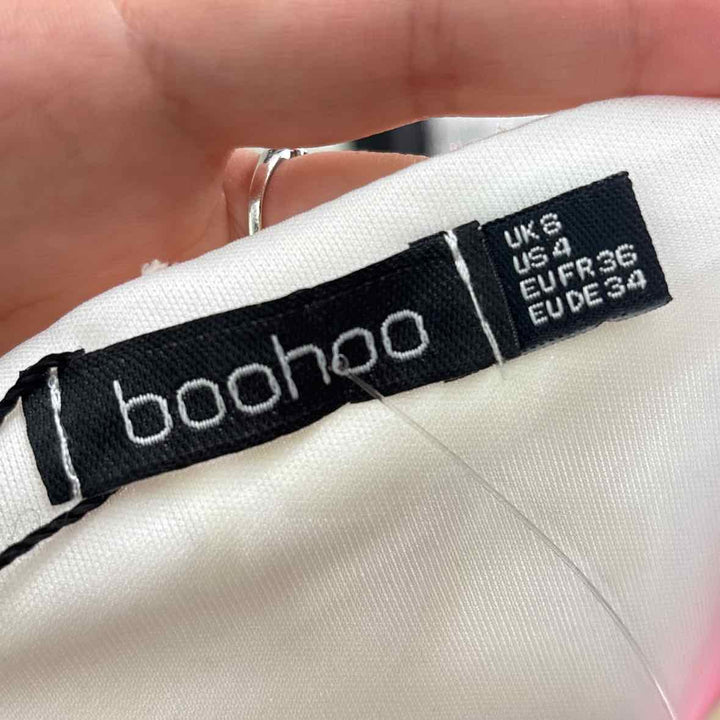 Size 8 BOOHOO Ivory Dress
