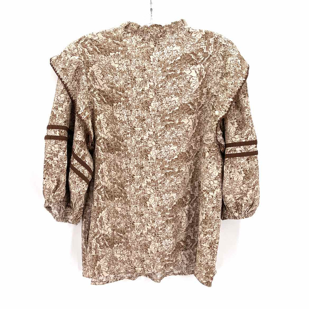 Size M Brown Print Shirt