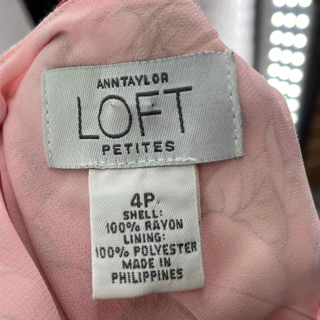 Size 4 LOFT PINK PRINT Dress