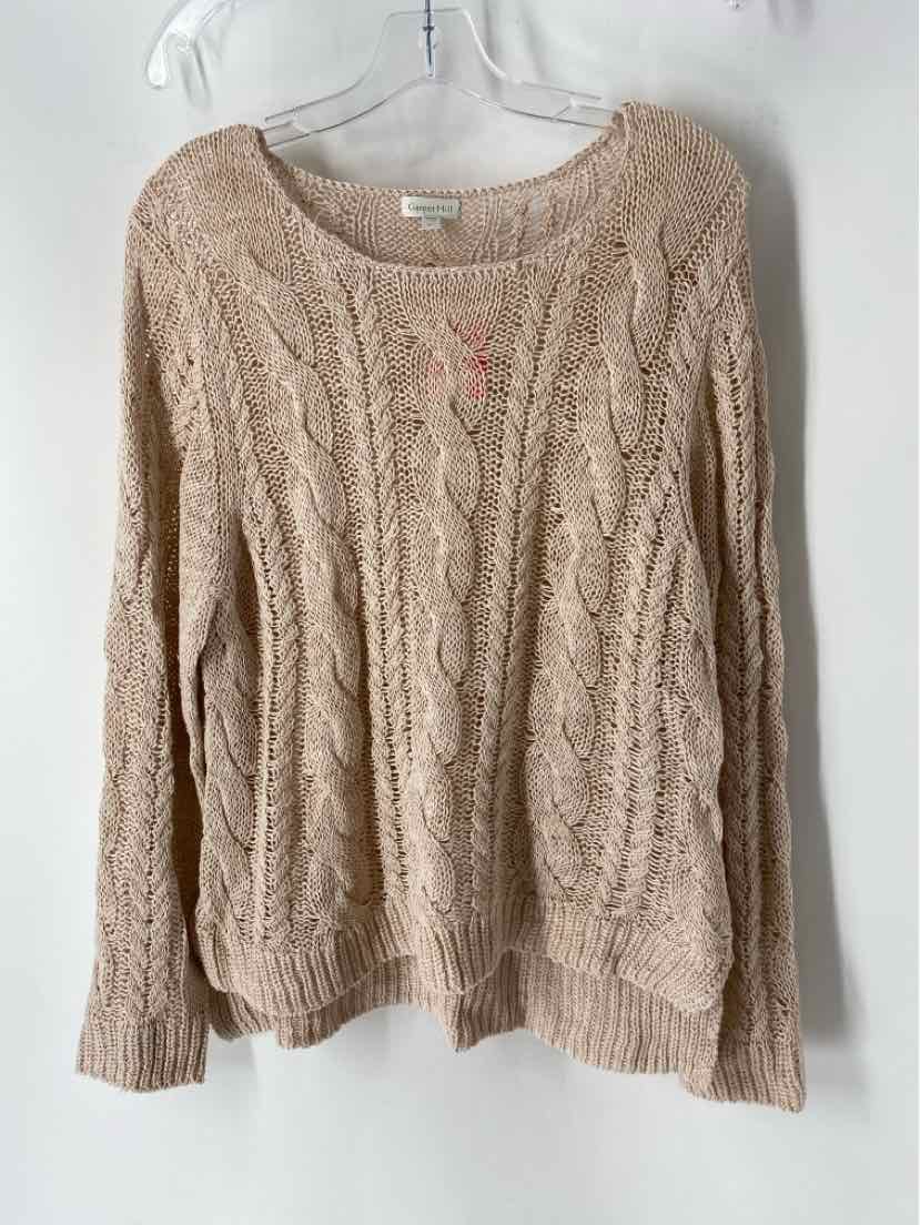 Size XL GARNET HILL Tan Sweater