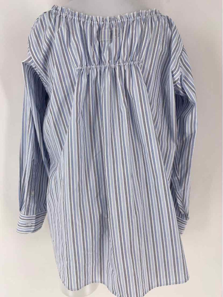 Size L Blue Print Shirt