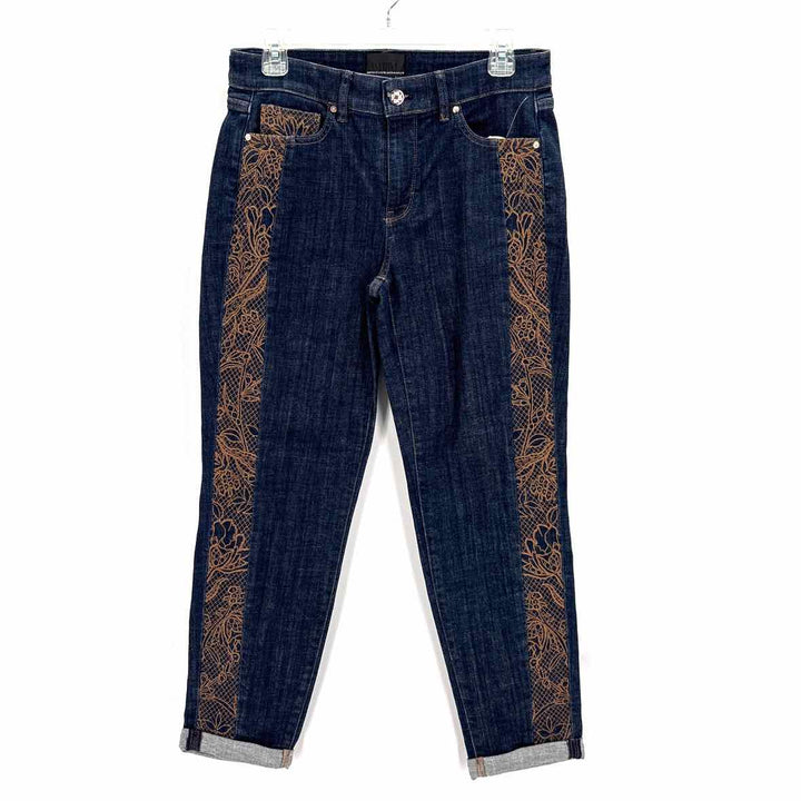 Size 4 White House Black Market Navy Jeans