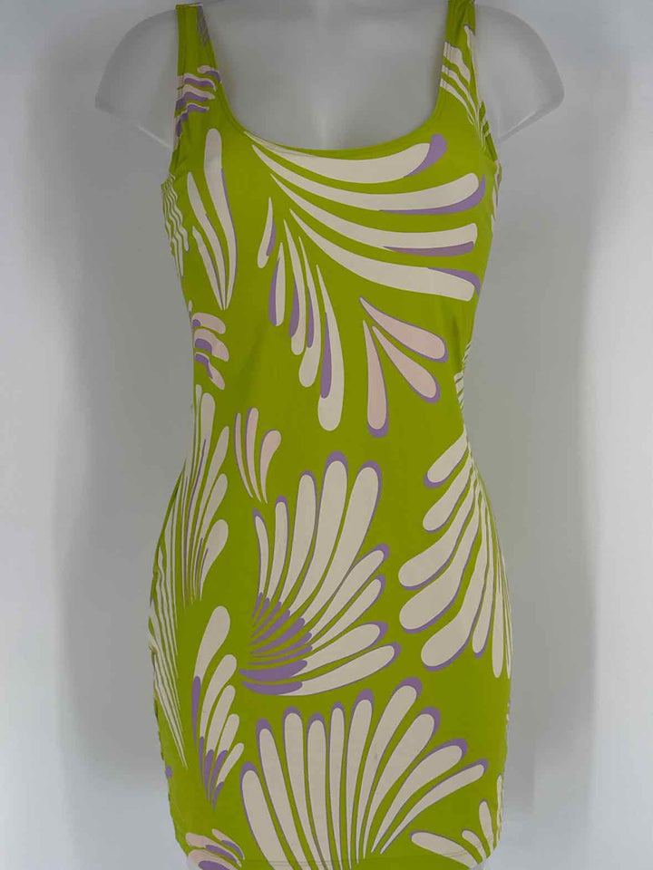 Size M ALEXIS Green Print Dress