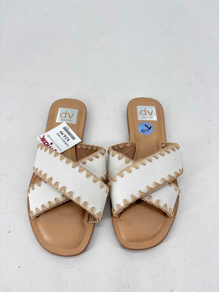 Shoe Size 7.5 Dolce Vita White Sandals
