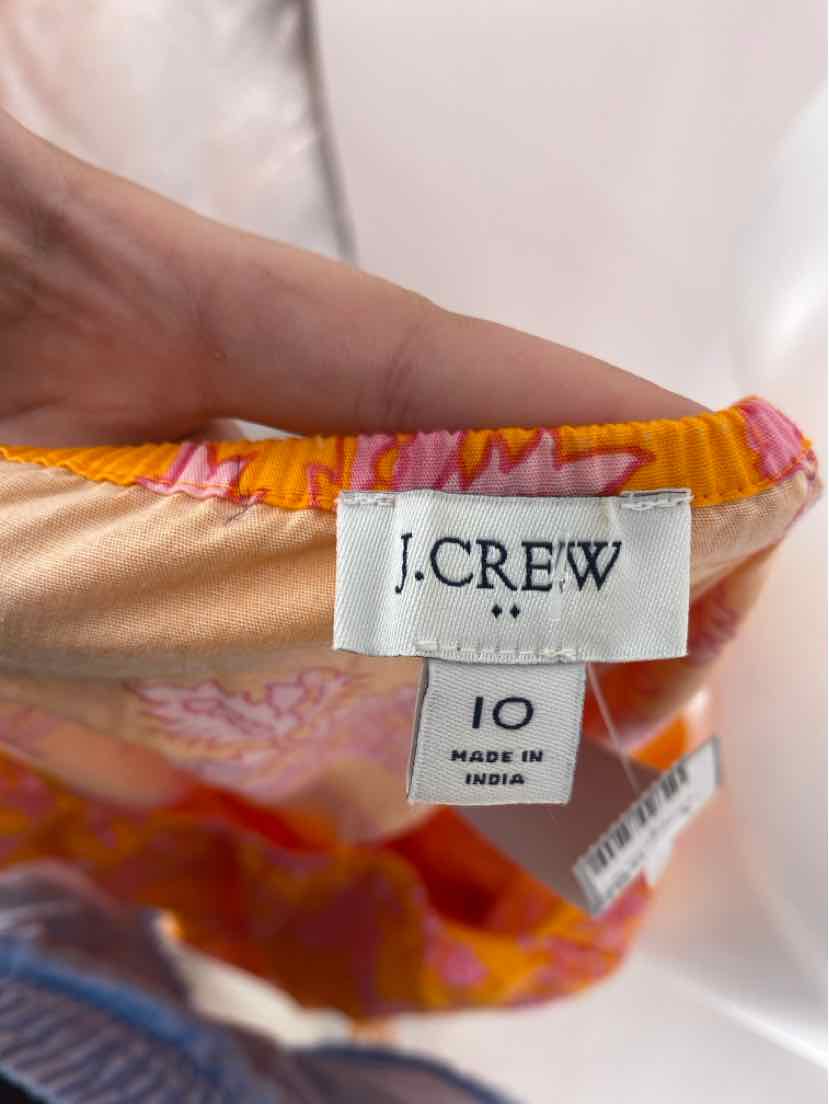 Size 10 J Crew Orange Dress