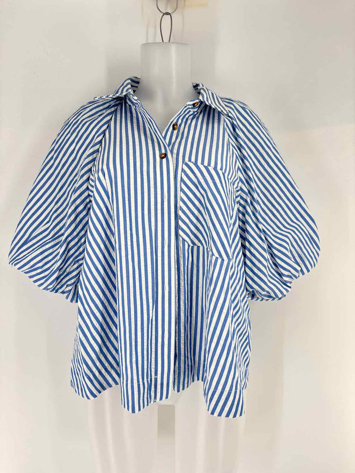 Size L FABRIK Blue Shirt