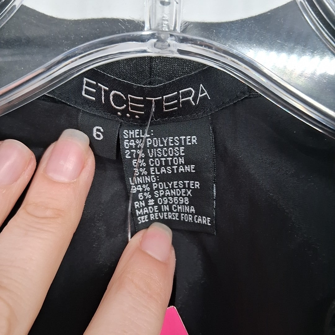 Size 6 ETCETERA Gray Blazer