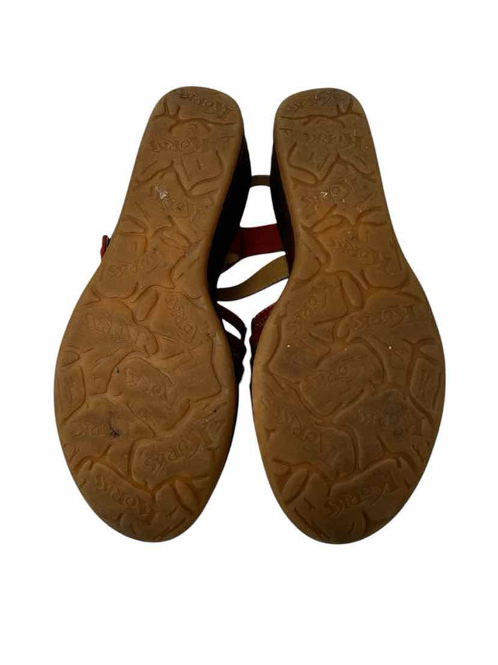 Shoe Size 9 KORKS Rust Leather Sandals