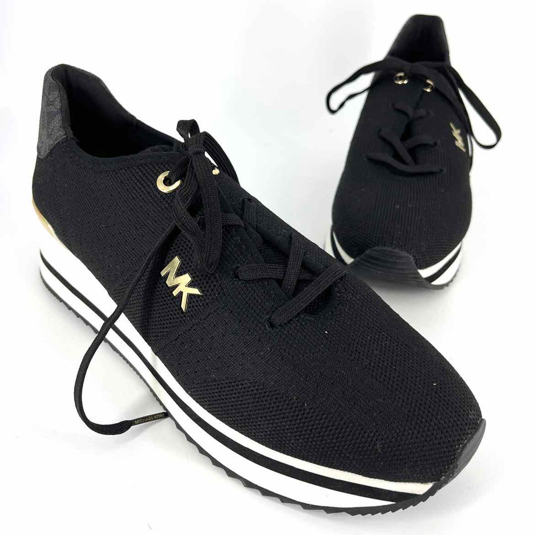 Shoe Size 10 Michael Kors Black Knit Sneakers