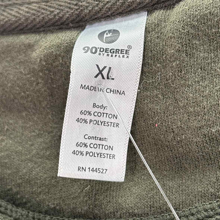 Size XL 90 DEGREES Olive Shirt