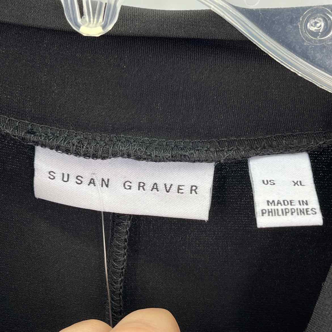 Size XL SUSAN GRAVER Black Dress