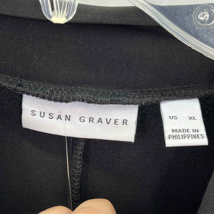 Size XL SUSAN GRAVER Black Dress