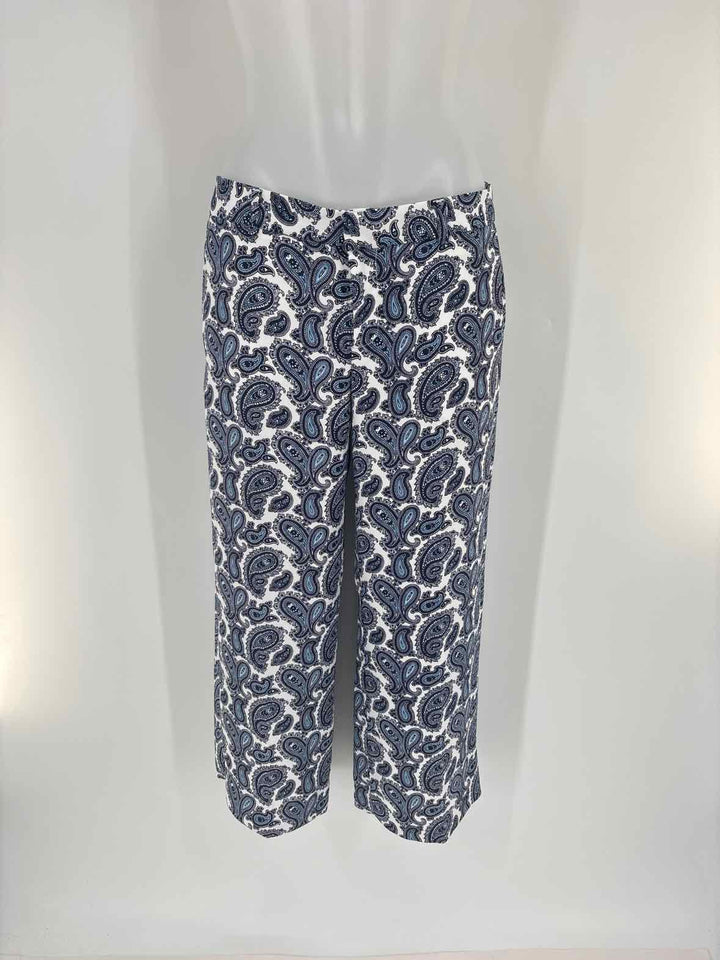 Size 2 Banana Republic Blue Print Pants