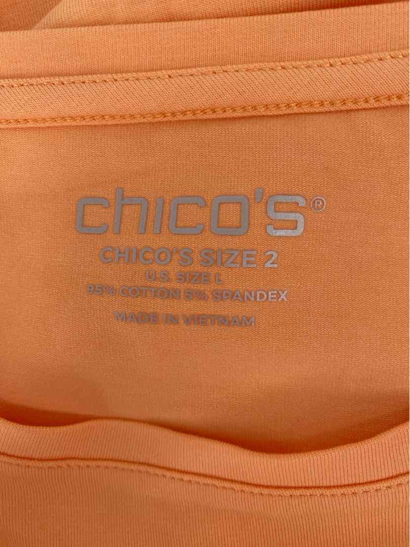 Size L Chico's Orange Shirt