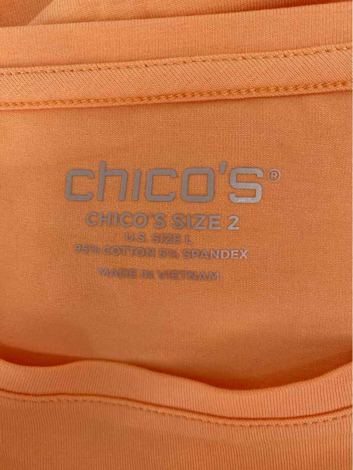 Size L Chico's Orange Shirt