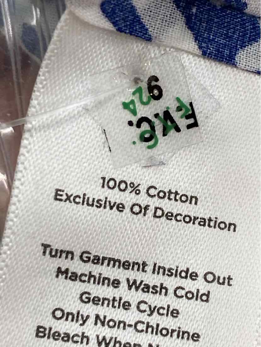 Size XL Talbots Blue Print Shirt