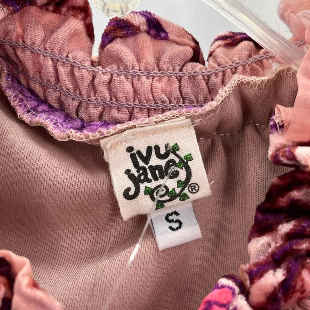 Size S IVY JANE Purple Velour Shirt