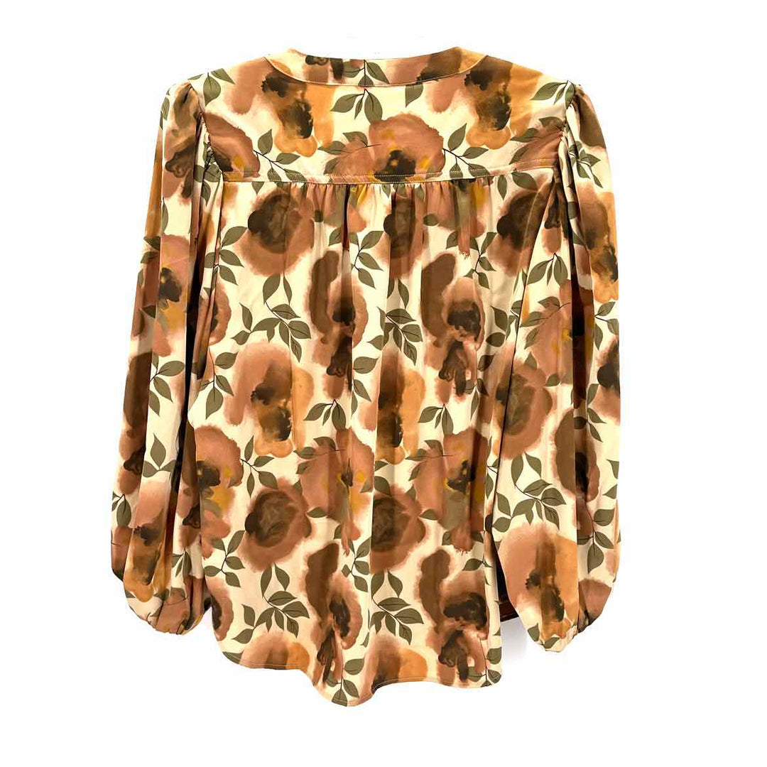 Size S MELLODAY Bronze Sateen Shirt
