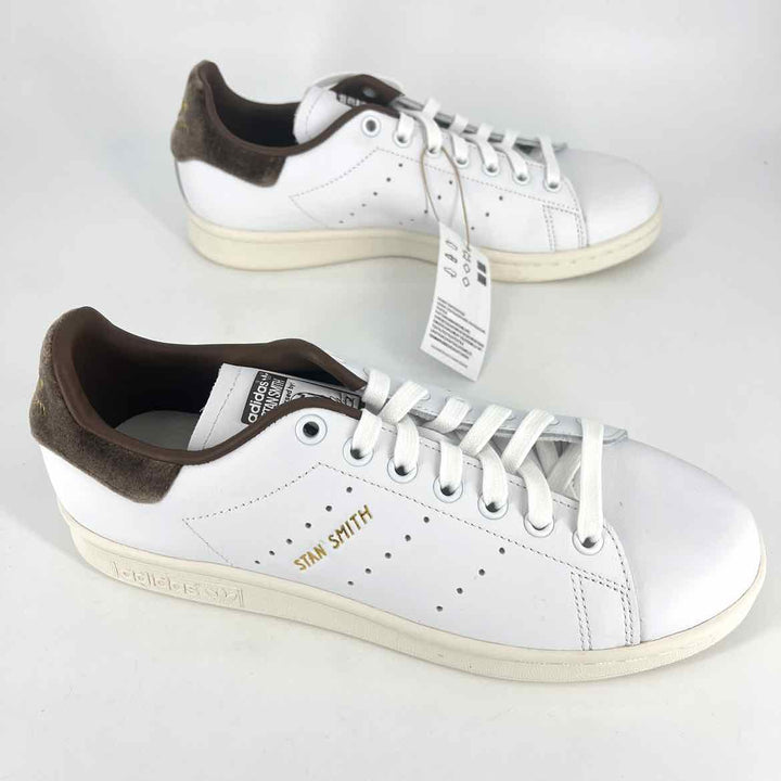 Shoe Size 8.5 Adidas White Leather Velvet Sneakers