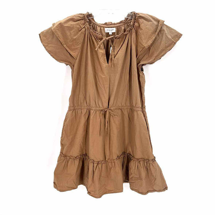 Size S OLIVIA JAMES Brown Cotton Dress