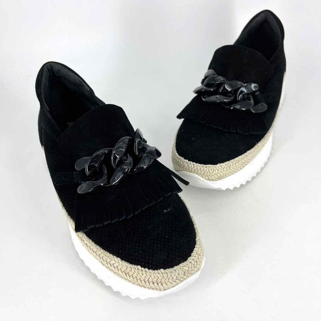 Shoe Size 7.5 VAN ELI Black Suede Flats
