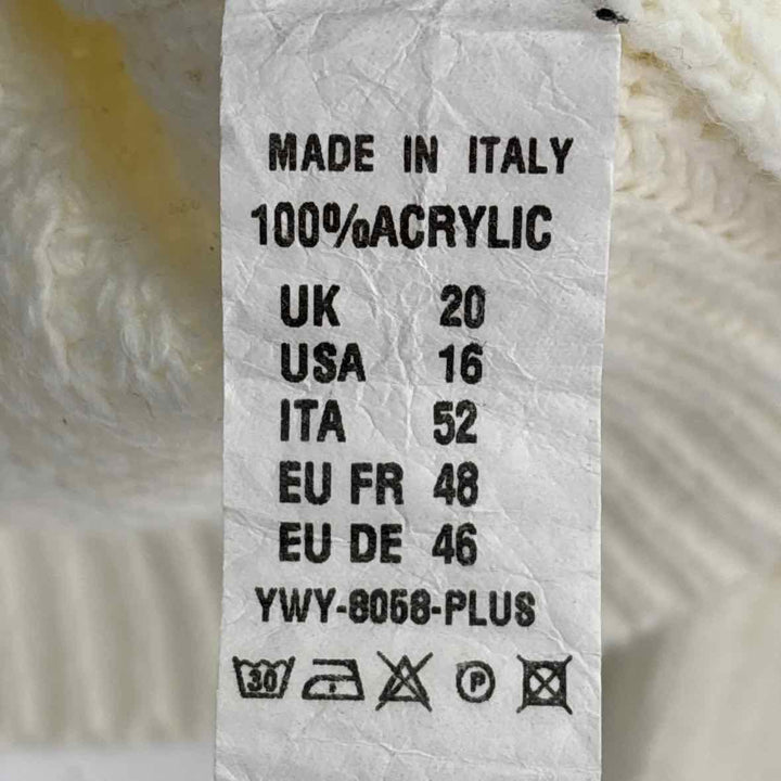 Size 16 BOOHOO Cream Knit Sweater