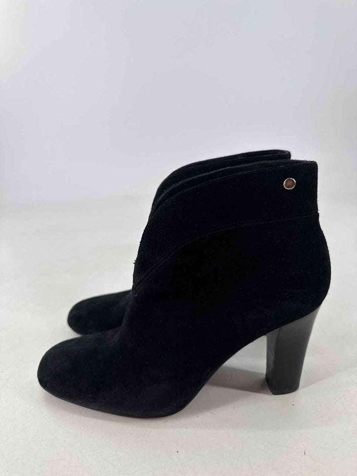 Shoe Size 8 FRANCO SARTO Black Suede Boots