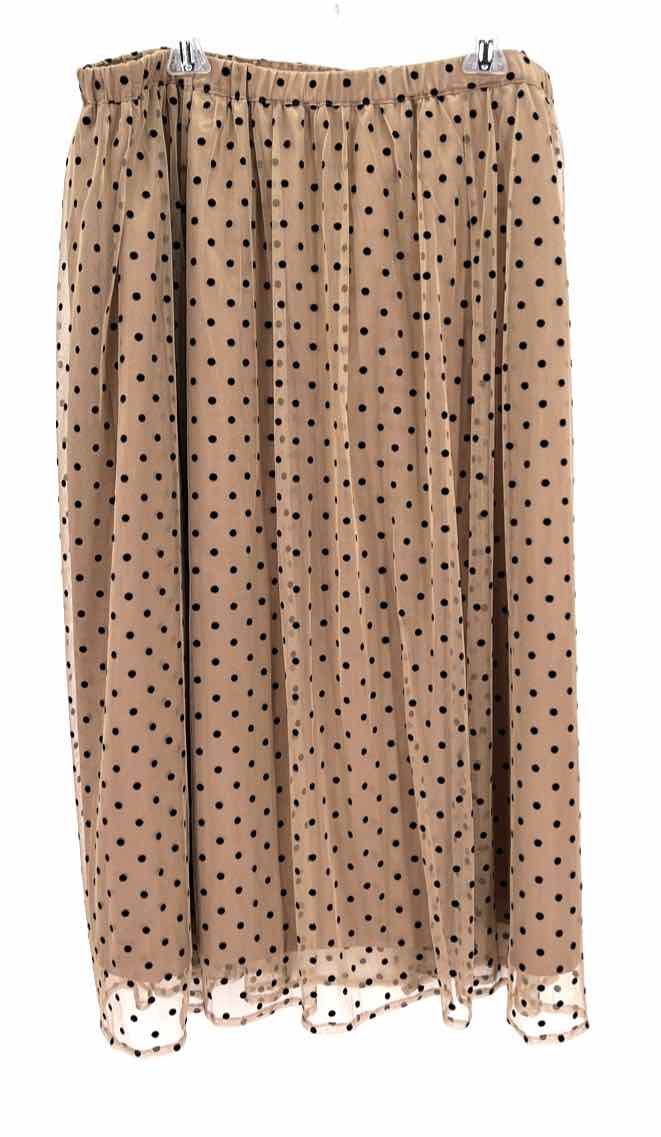 Size XL Anne Klein Brown Mesh Skirt