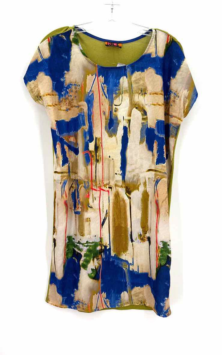 Size XS Blue Print Dress