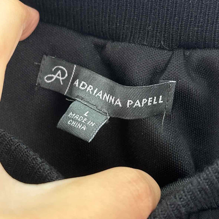 Size L Adrianna Papell Black Skirt
