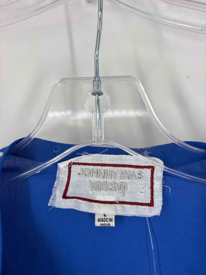 Size L Johnny Was Blue Shirt