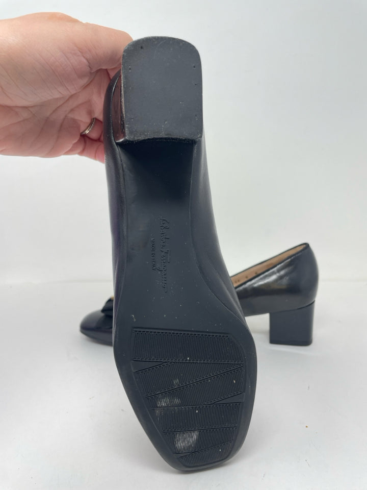 Shoe Size 8 SALVADORE FERRAGAMO Black Pumps