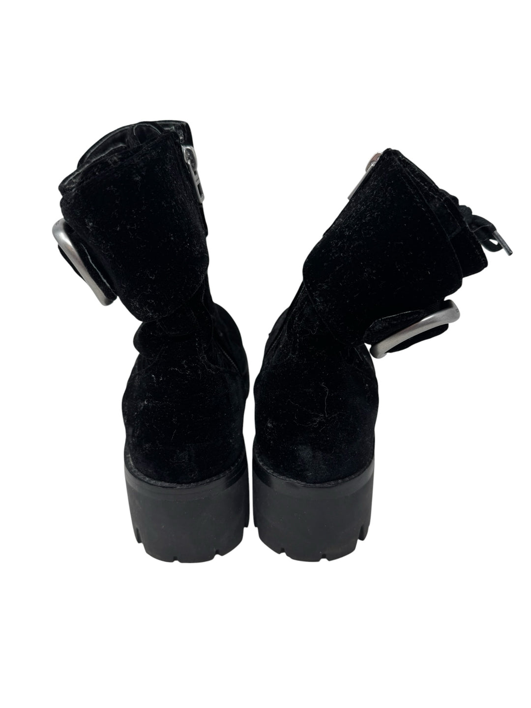 Shoe Size 9.5 Coach Black Velvet Boots