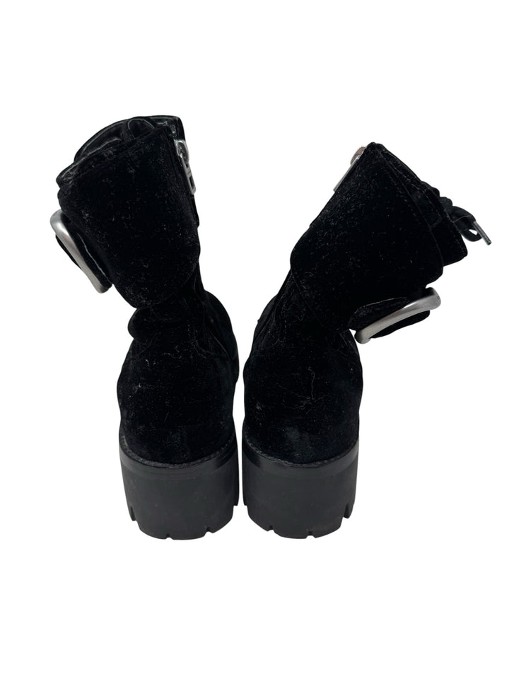 Shoe Size 9.5 Coach Black Velvet Boots