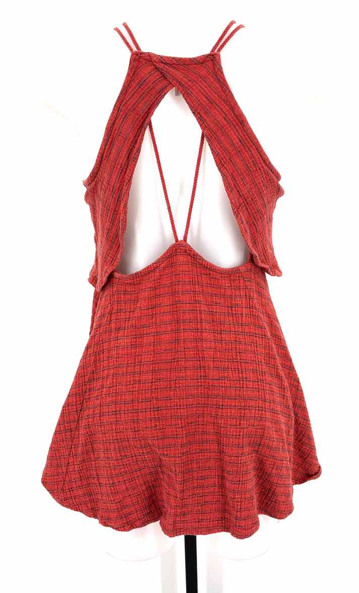 Size M FREE PEOPLE Brown Print Dress
