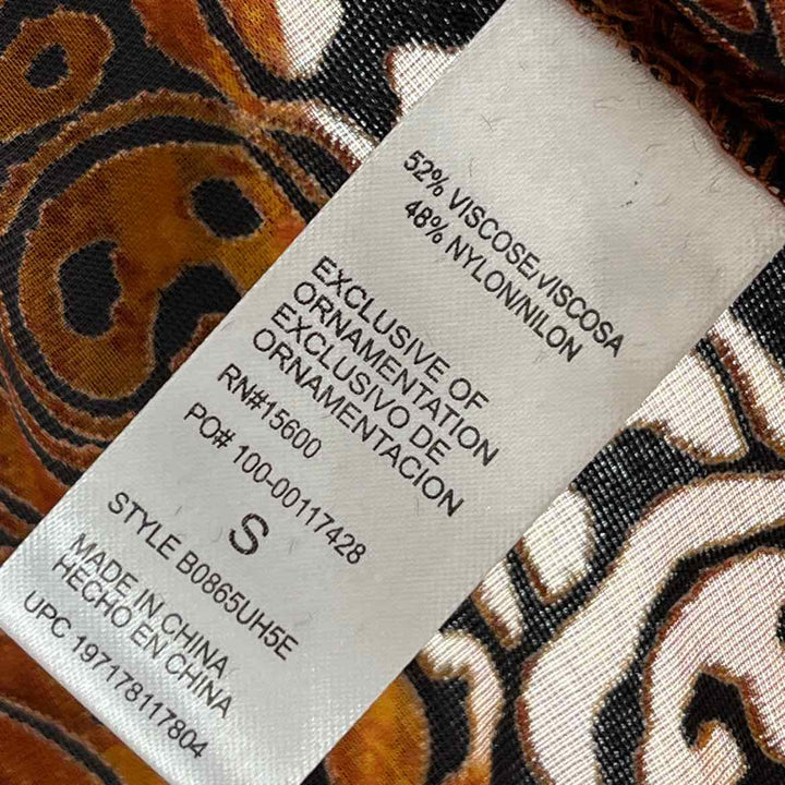 Size S DEMOCRACY Multi-Color Velvet Shirt