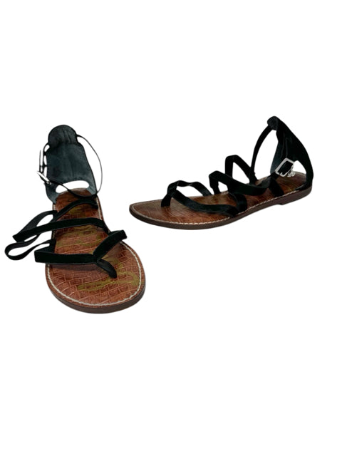 Shoe Size 8 Sam Edeleman Black Suede Sandals