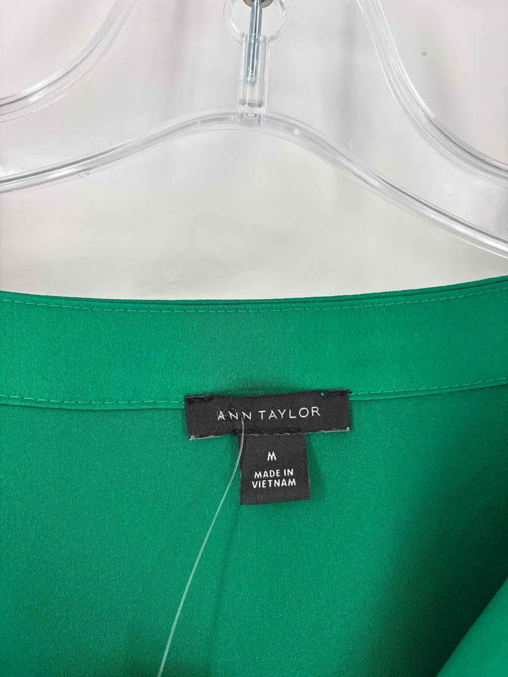 Size M Ann Taylor Green Shirt