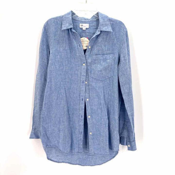 Size S GAP Blue Linen Shirt