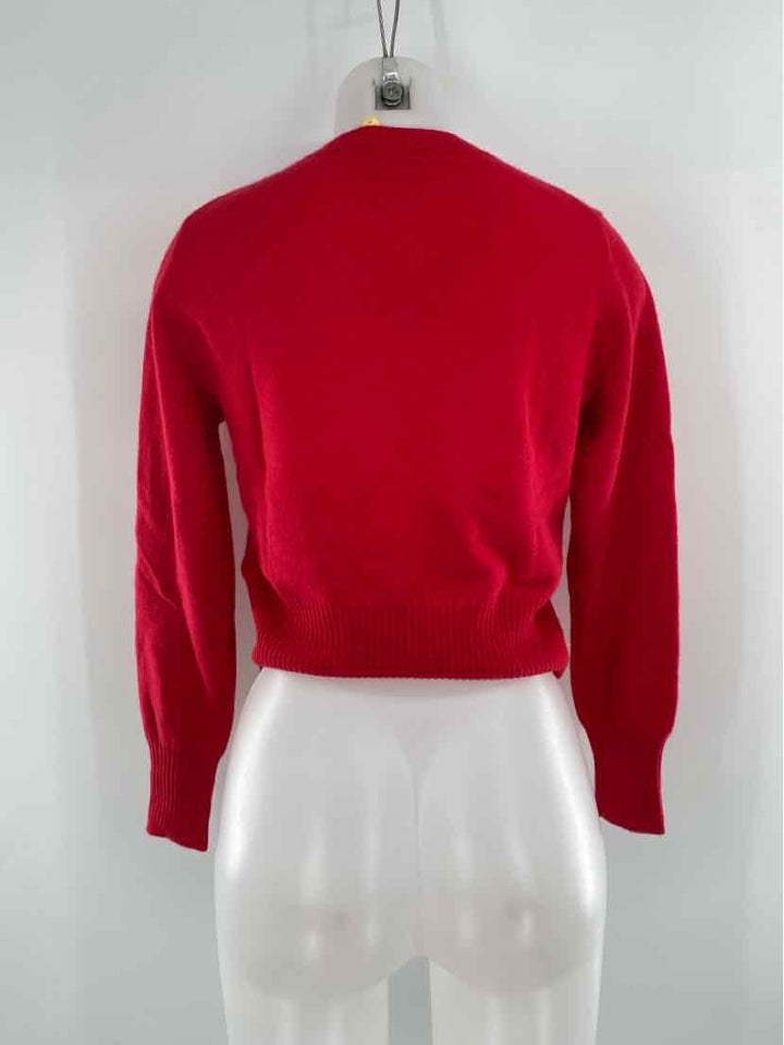 Size S J Crew Red Cashmere Sweater