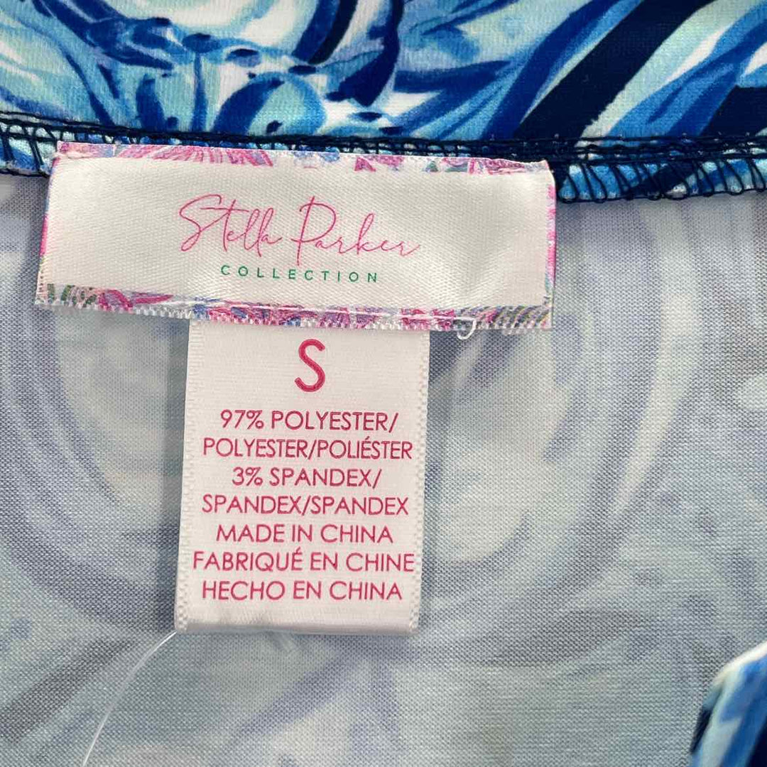 Size S Blue Print Dress
