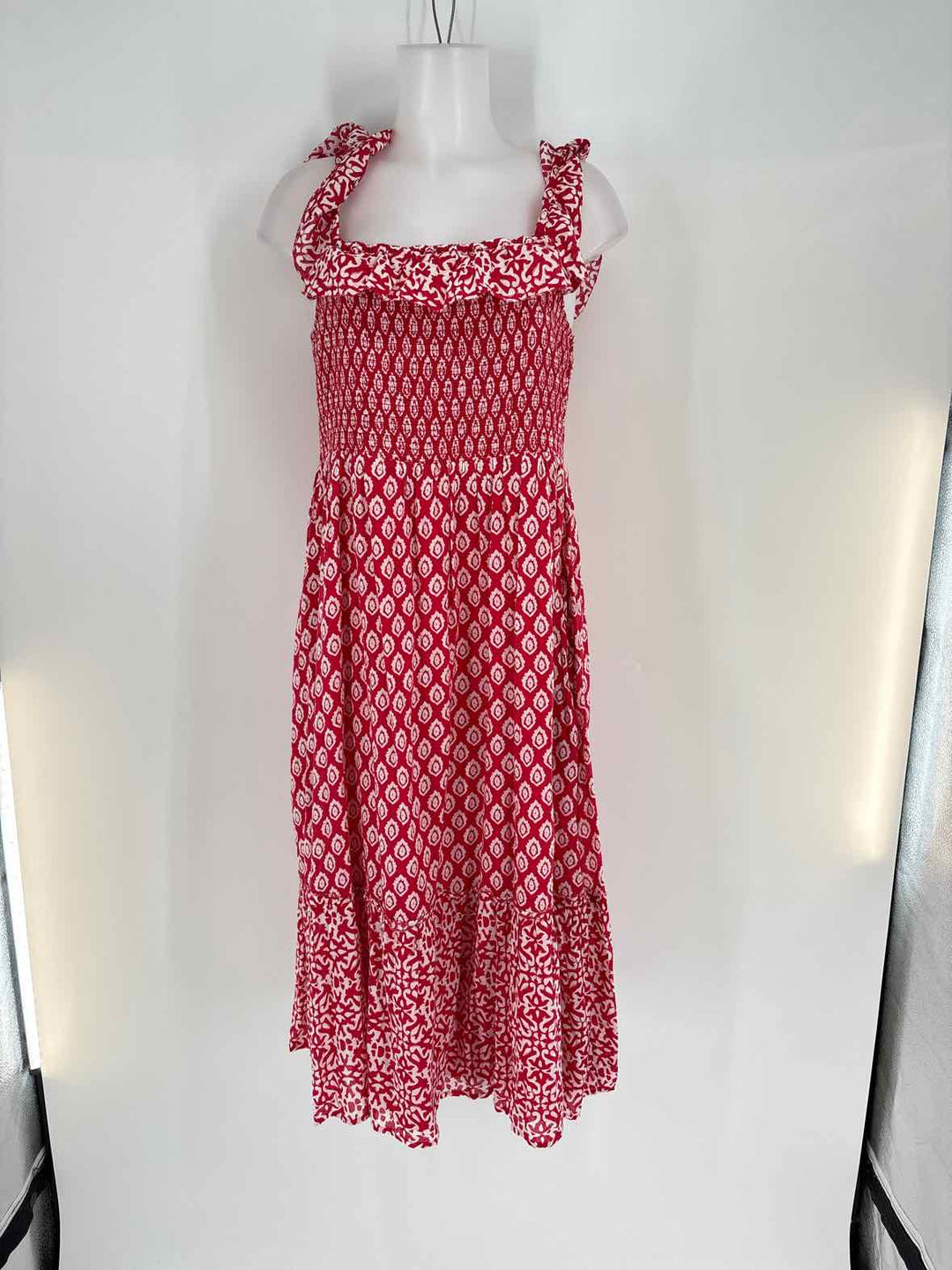 Size M Vineyard Vines Red Print Dress