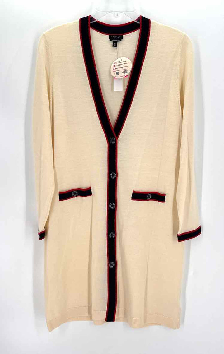 Size M Talbots Cream Knit Cardigan