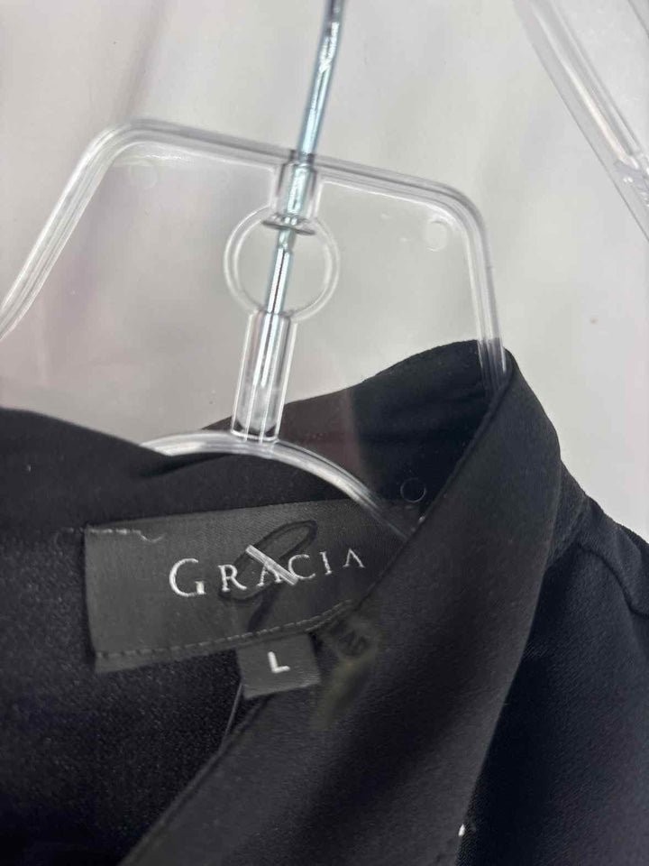 Size L GRACIA Black Shirt