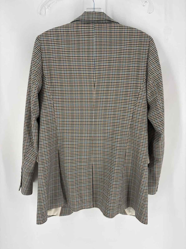 Size 2 LOFT Brown Print Blazer