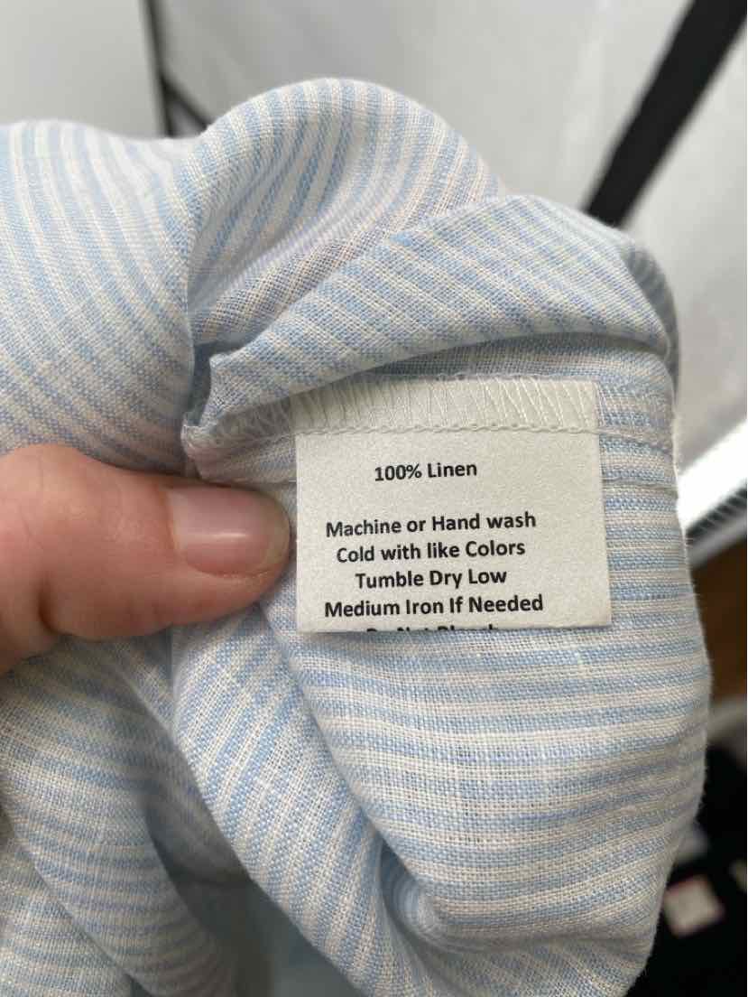 Size XL SARA CAMPBELL Blue Print Shirt