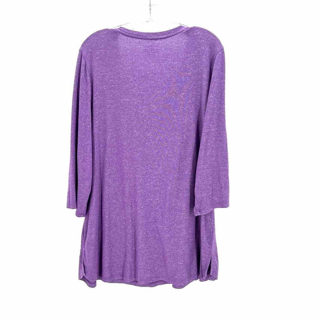 Size 18/20 LANE BRYANT Purple Knit Shirt